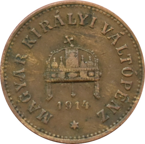 F.J. 2 Fillér 1914 K.B