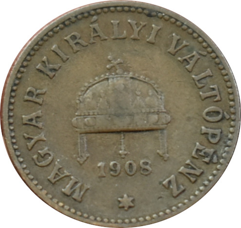 F.J. 2 Fillér 1908 K.B