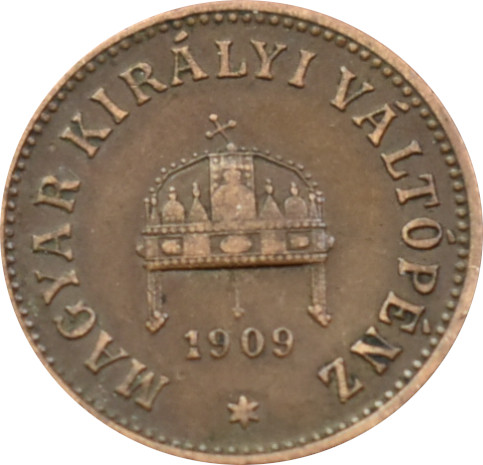 F.J. 2 Fillér 1909 K.B