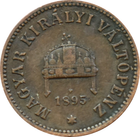 F.J. 2 Fillér 1895 K.B