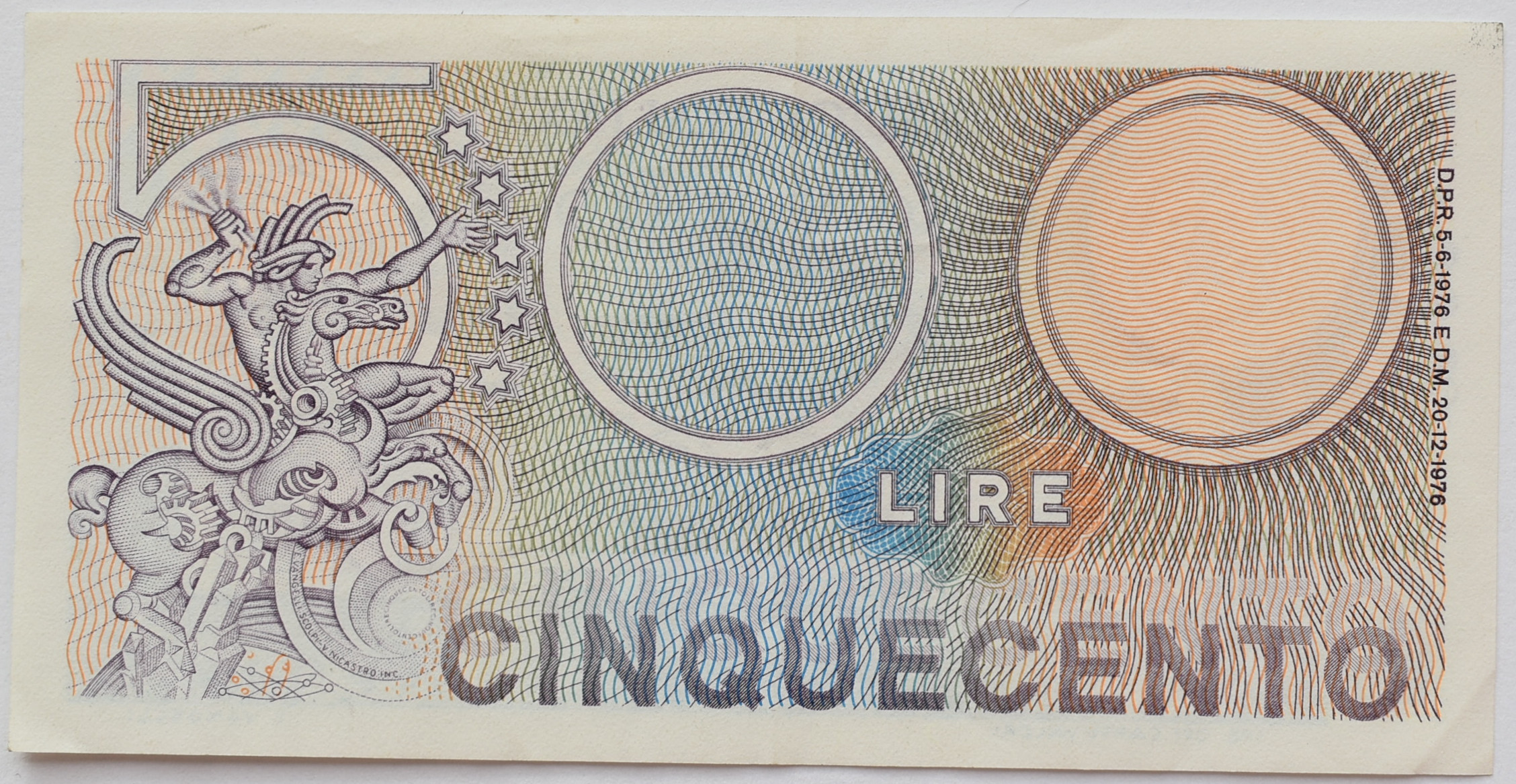 Taliansko 500 Lire 1974
