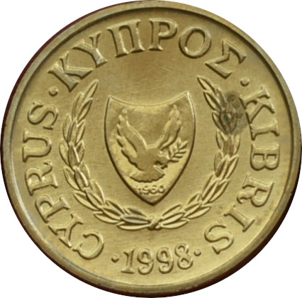 Cyprus 1 Cent 1998