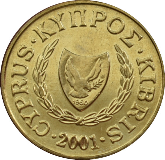 Cyprus 5 Cents 2001