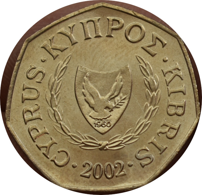 Cyprus 50 Cents 2002