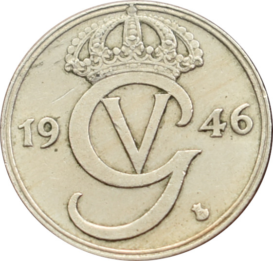 Švédsko 50 Ore 1946