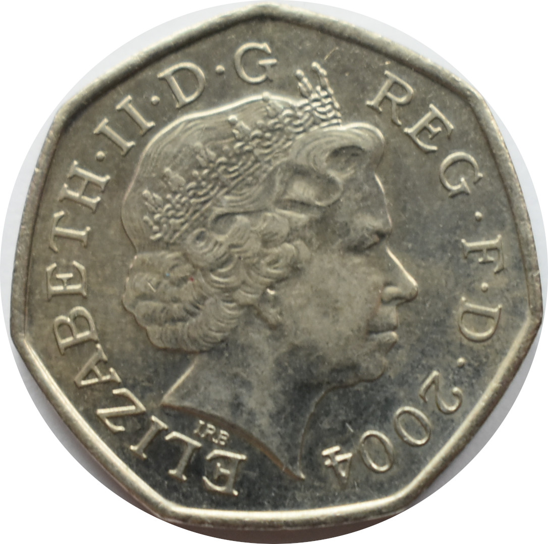 Anglicko 50 Pence 2004