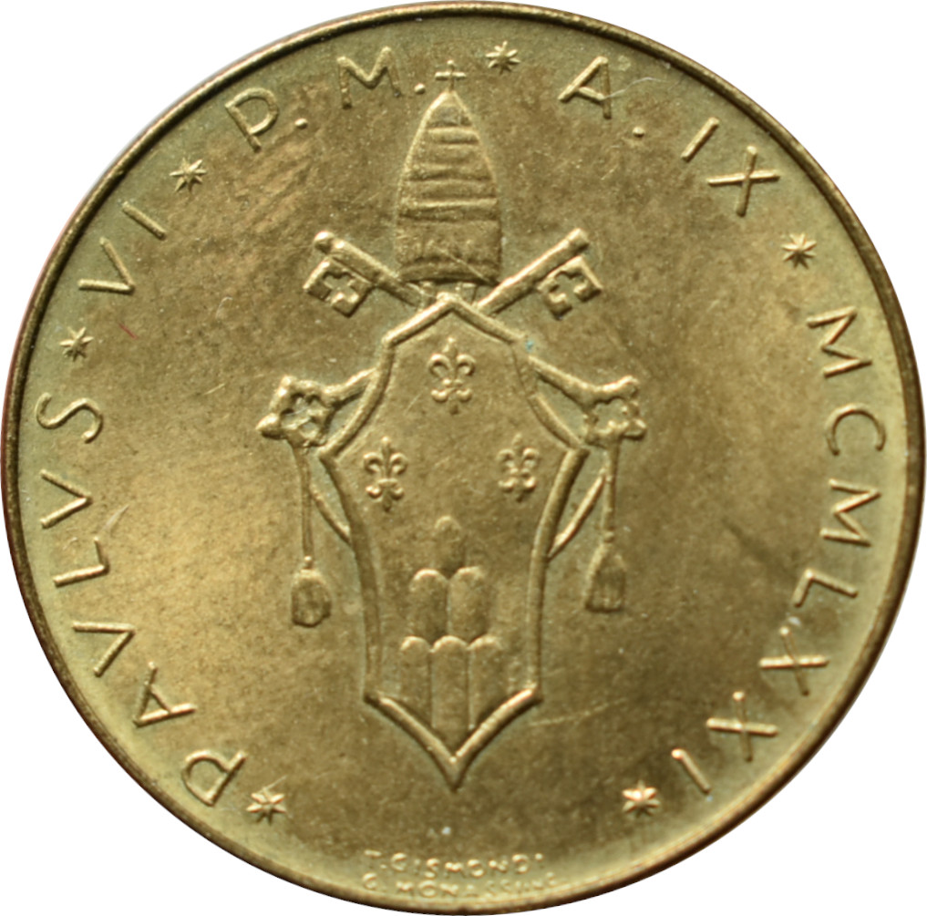 Vatikán 20 Lira 1971