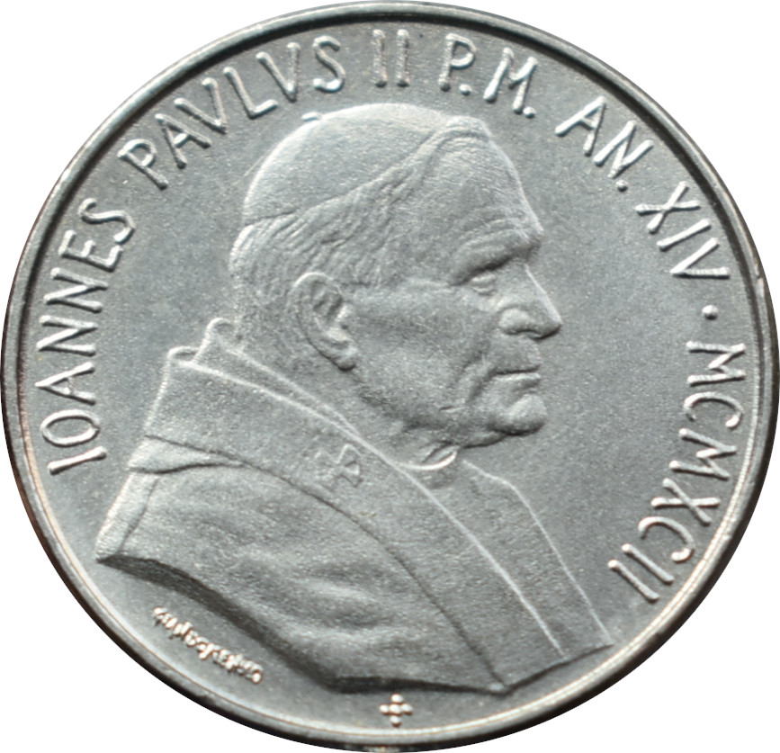 Vatikán 100 Lira 1992