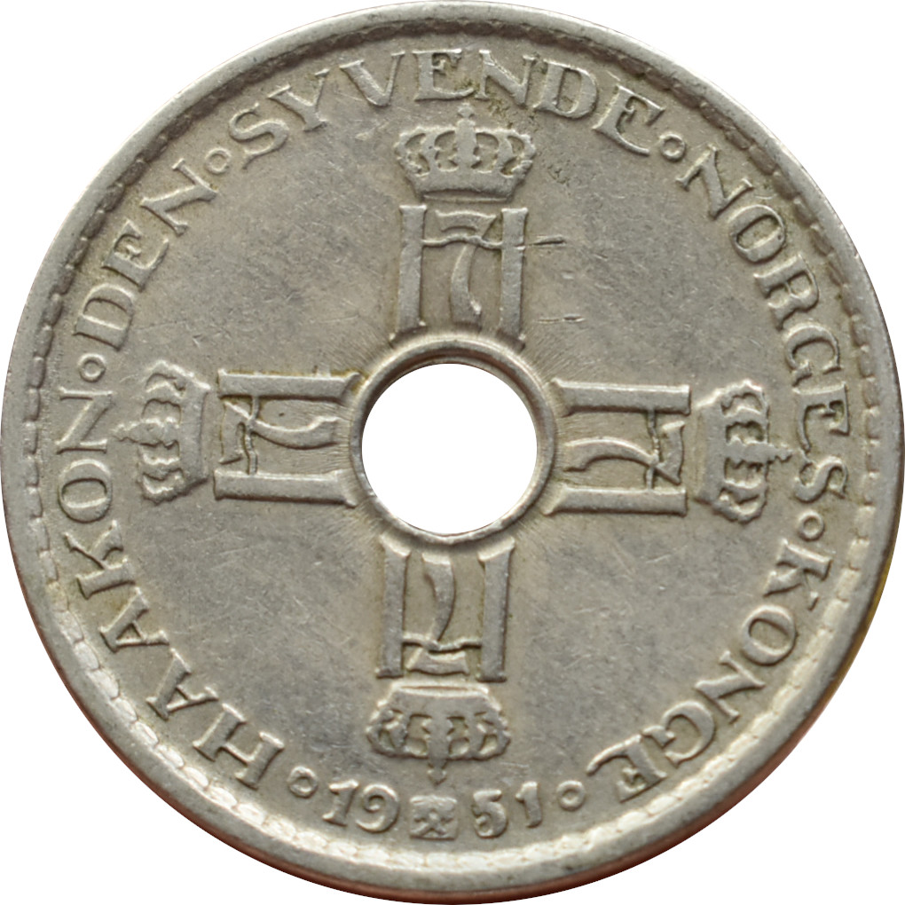 Nórsko 1 Krone 1951