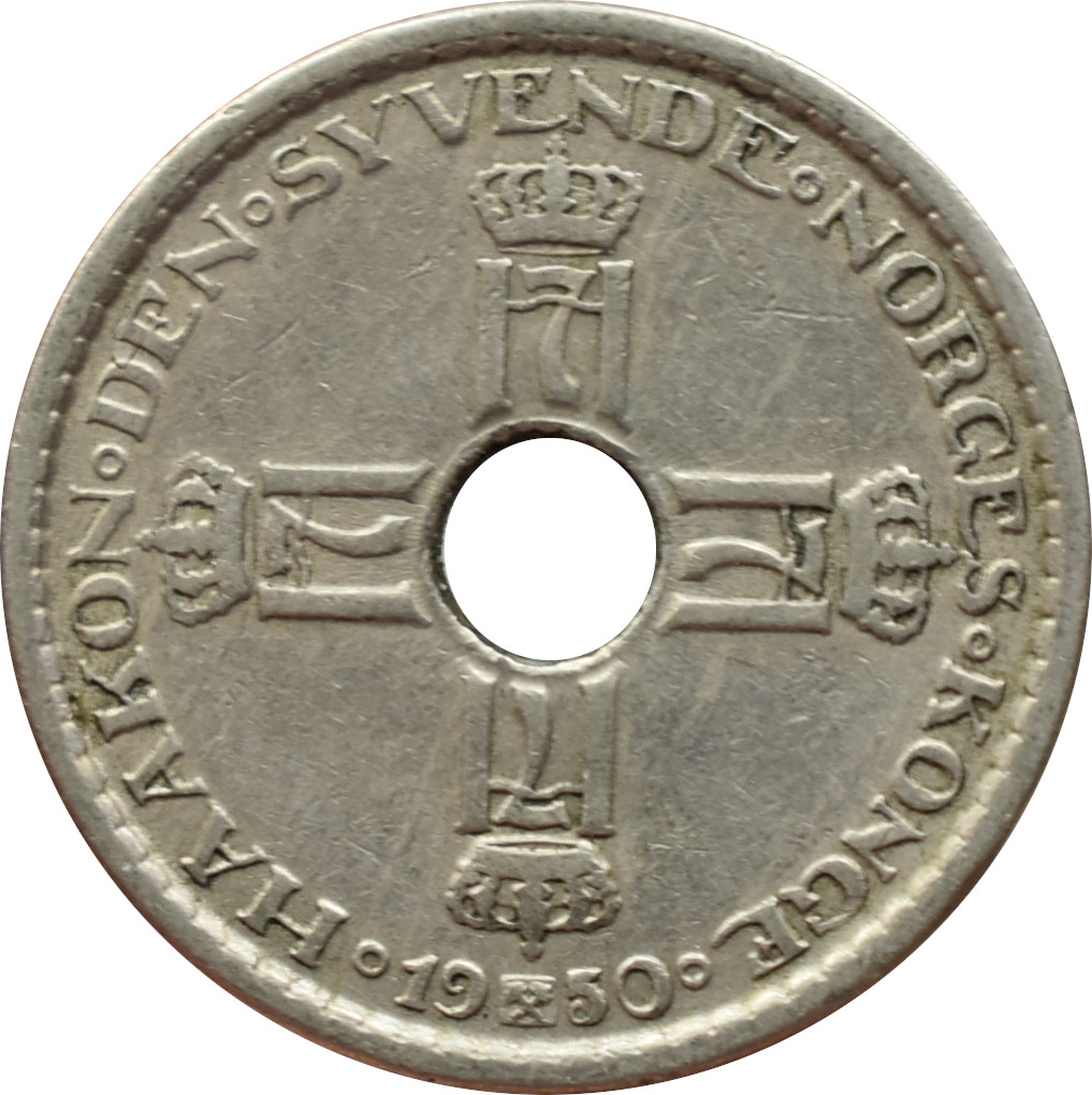 Nórsko 1 Krone 1950