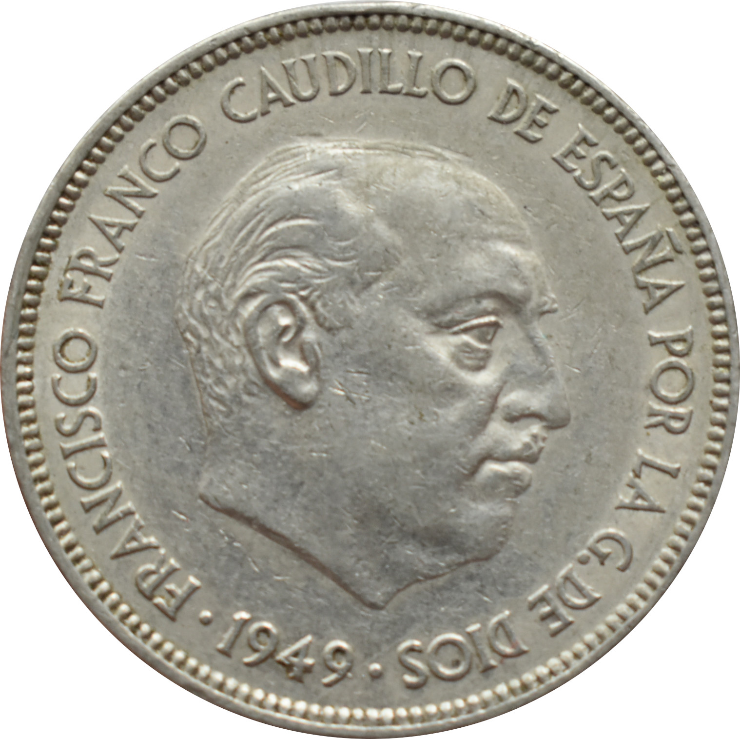 Španielsko 5 Pesetas 1949