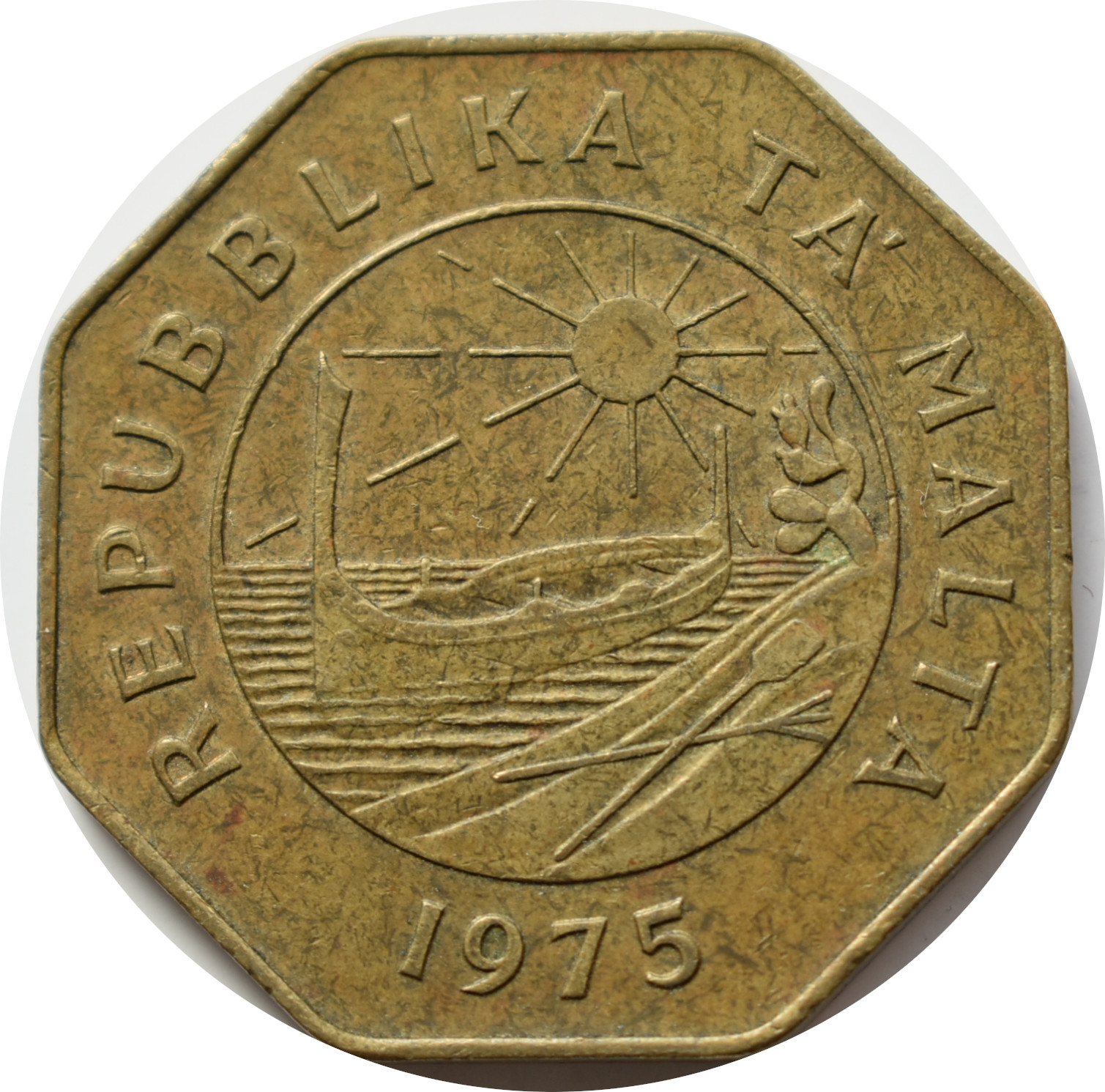 Malta 25 Cents 1975