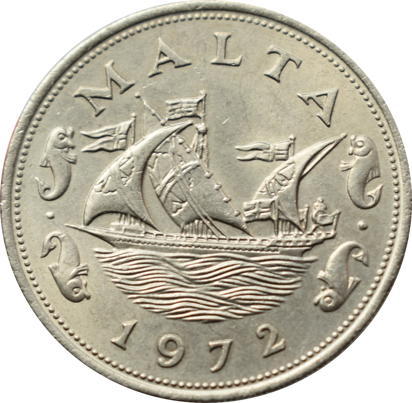 Malta 10 Cents 1972