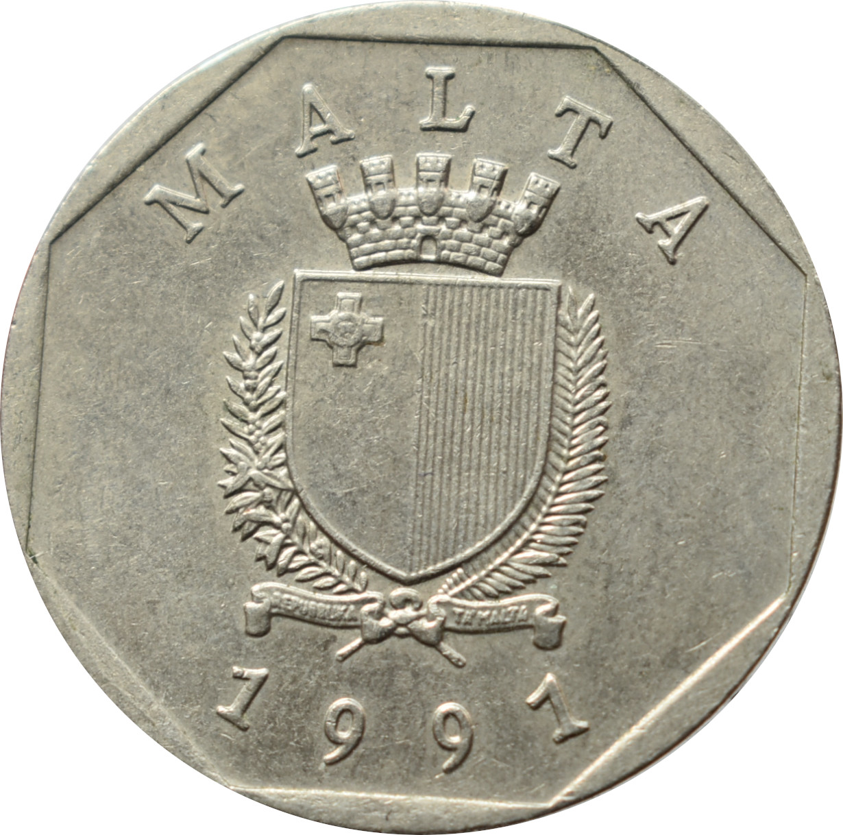 Malta 50 Cents 1991