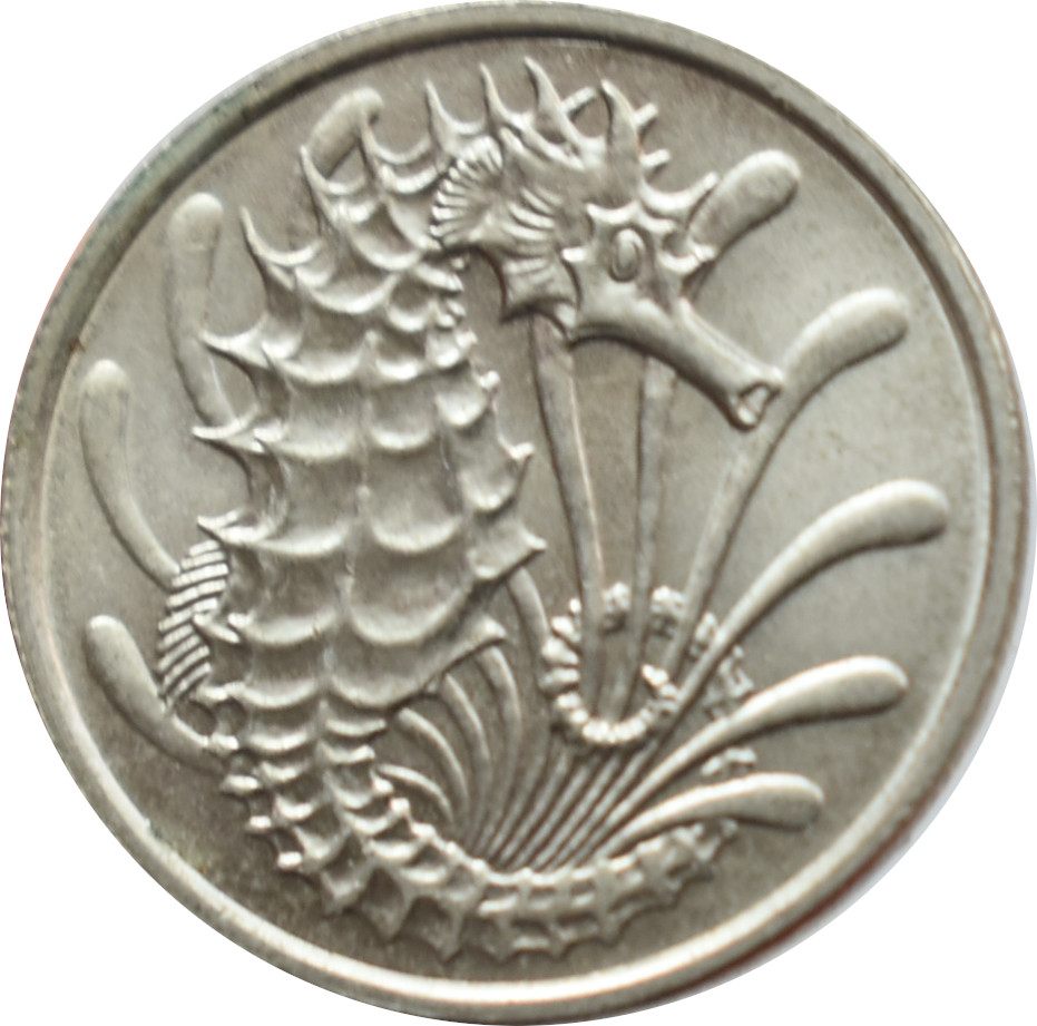 Singapur 10 Cents 1976