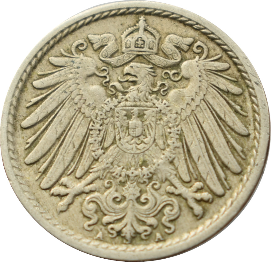 Nemecko - Nemecká ríša 5 Pfennig 1912 A