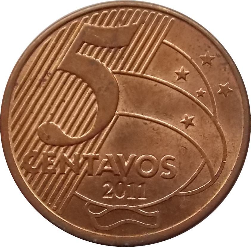 Brazília 5 Centavos 2011