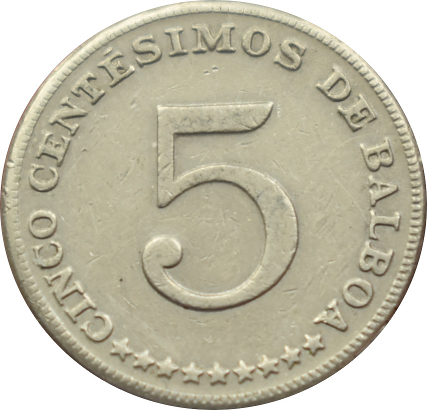 Panama 5 Centesimos 1967