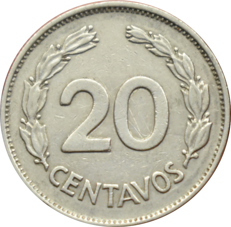 Ekvádor 20 Centavos 1966