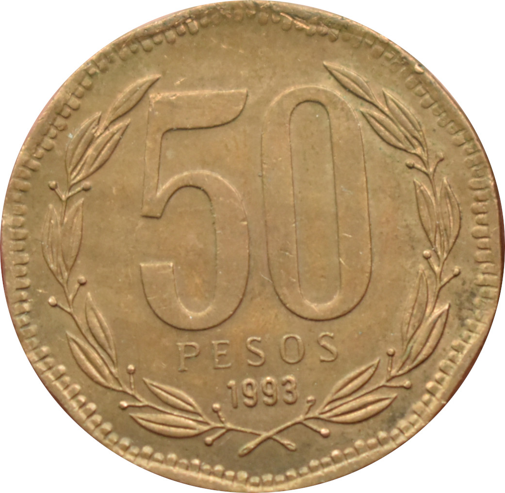 Čile 50 Pesos 1993