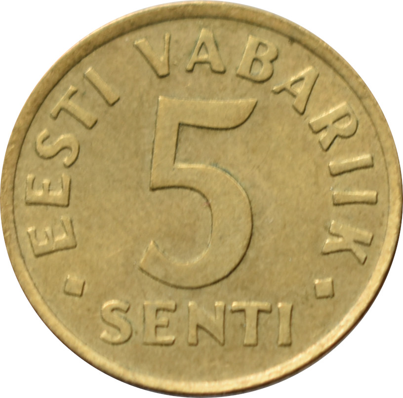 Estónsko 5 Senti 1991