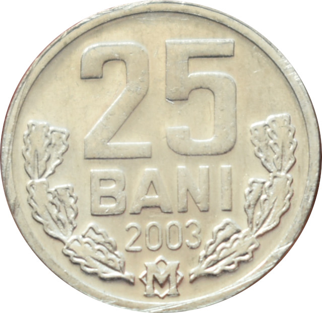 Moldavsko 25 bani 2003