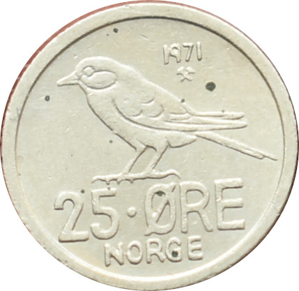 Nórsko 25 Ore 1971