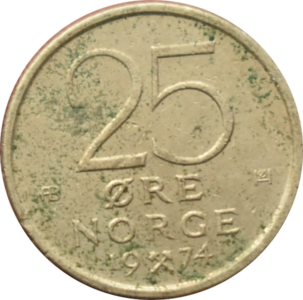Nórsko 25 Ore 1974
