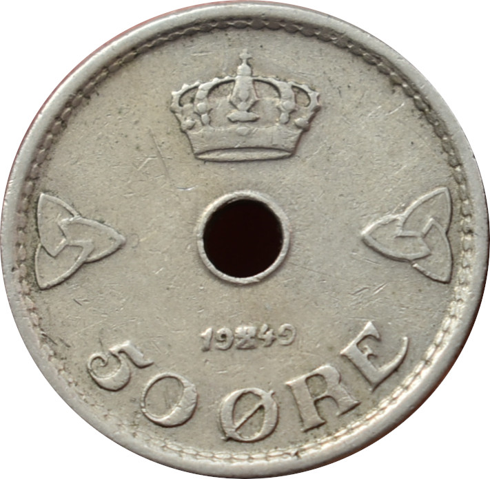 Nórsko 50 Ore 1949