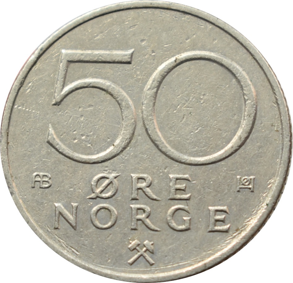 Nórsko 50 Ore 1974