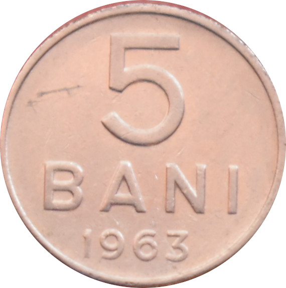 Rumunsko 5 Bani 1963