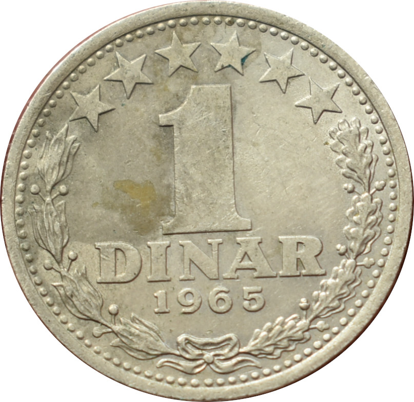 Juhoslávia 1 Dinar 1965