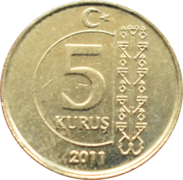 Turecko 5 Kurus 2011