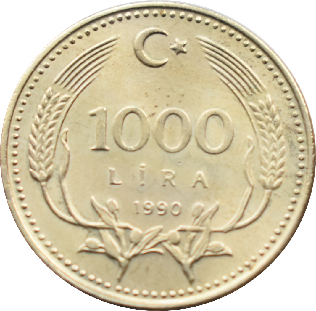 Turecko 1000 Lira 1990