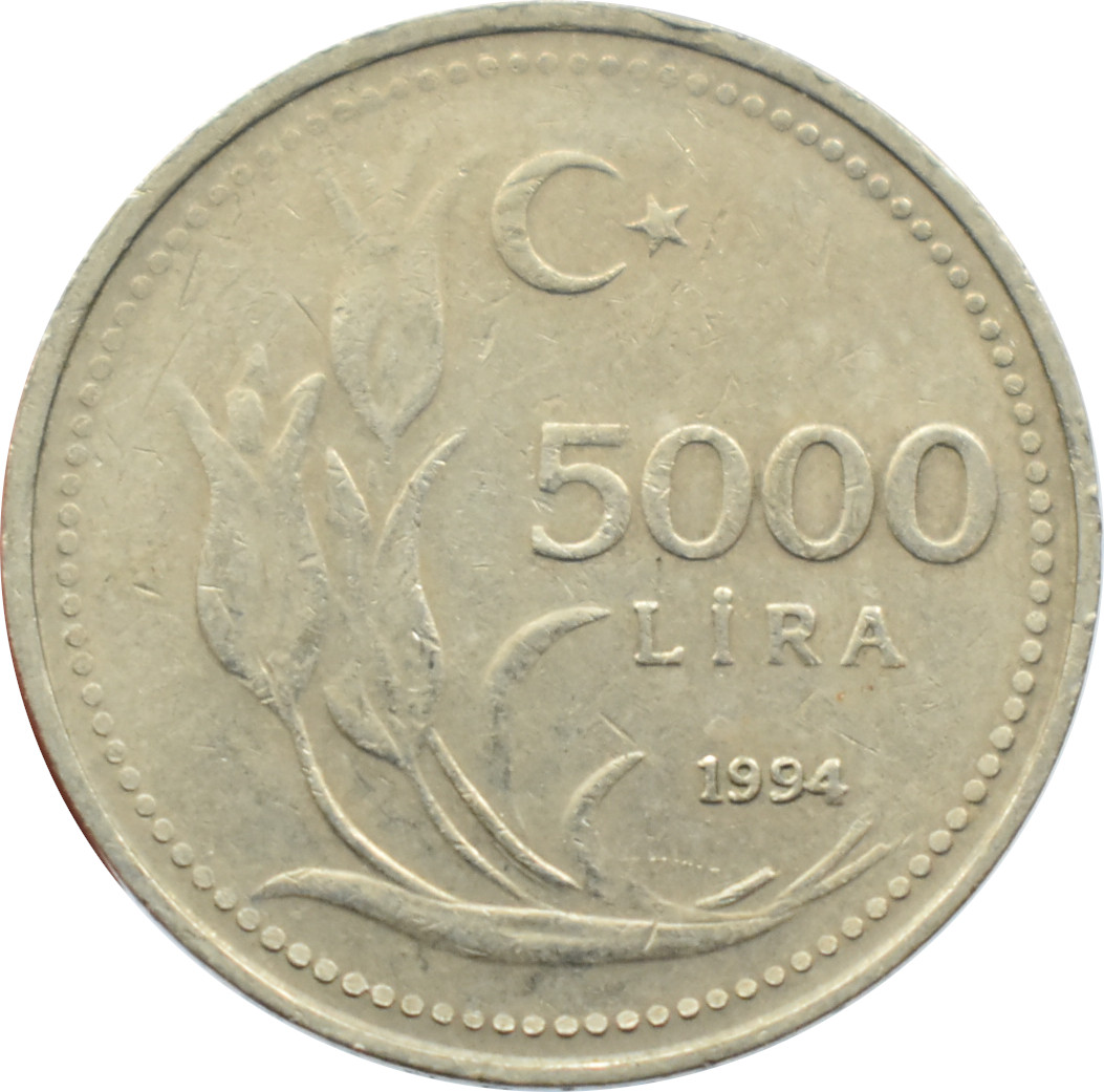 Turecko 5000 Lira 1994