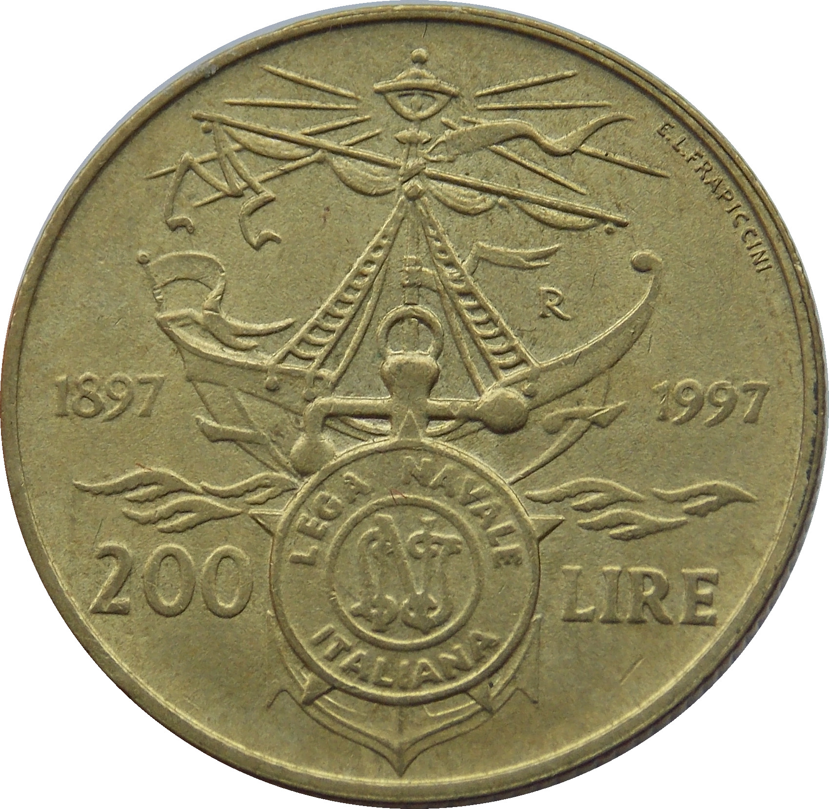 Taliansko 200 Lír 1997