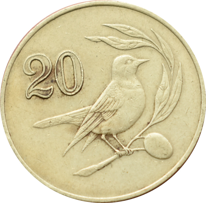 Cyprus 20 Cents 1985