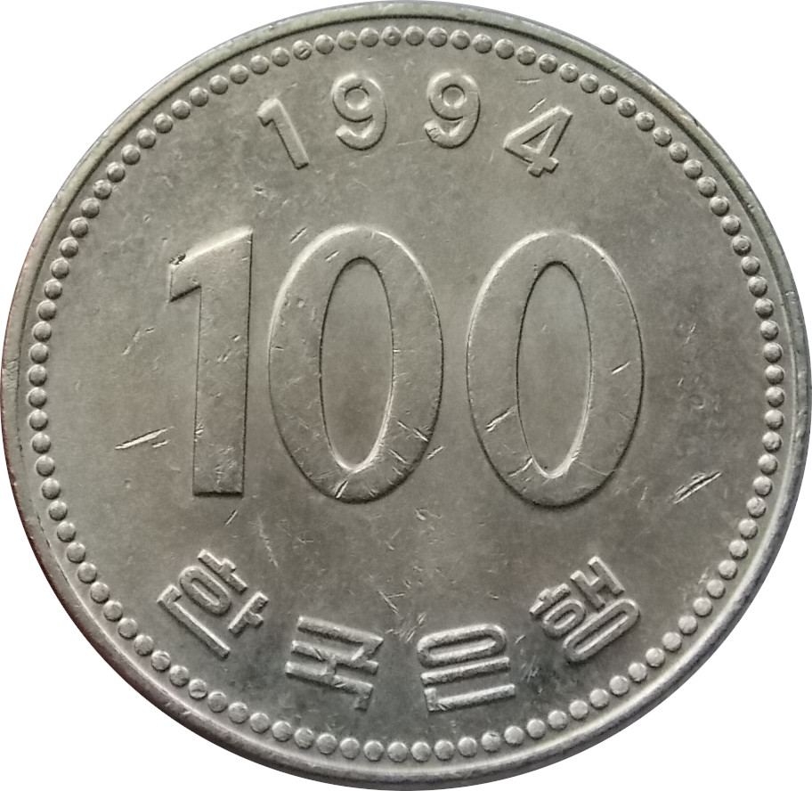 Južná Kórea 100 Won 1994