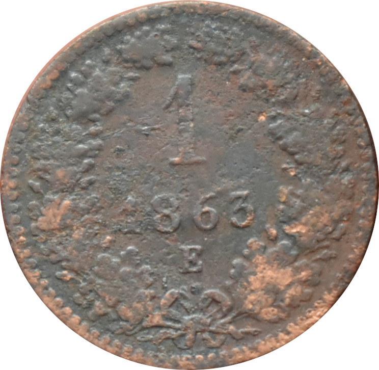 F.J. 1 Kreuzer 1863 E