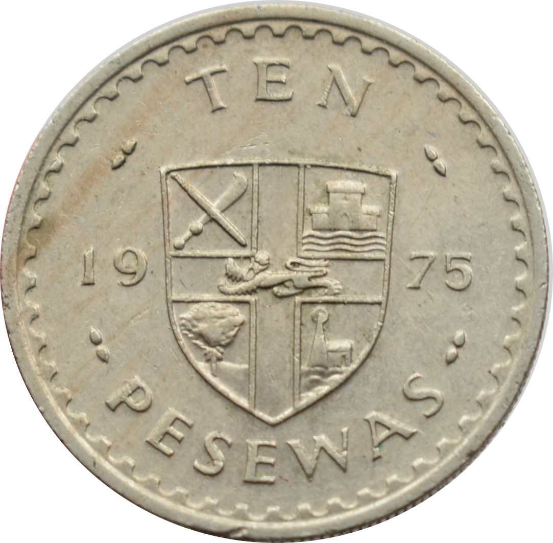 Ghana 10 Pesewas 1975