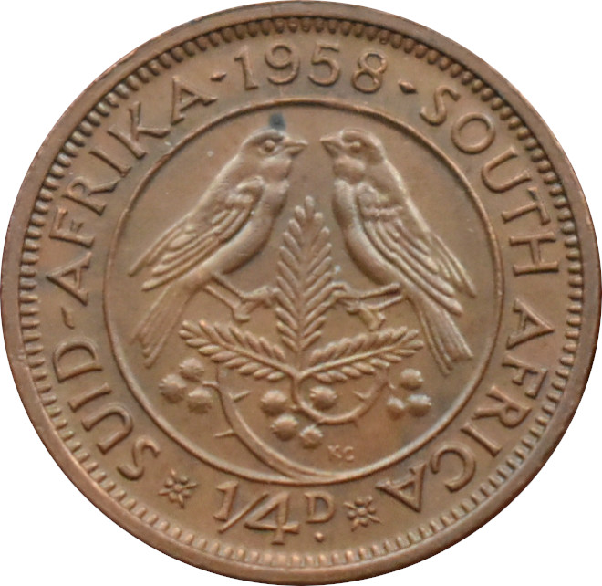 Južná Afrika 1/4 Penny 1958
