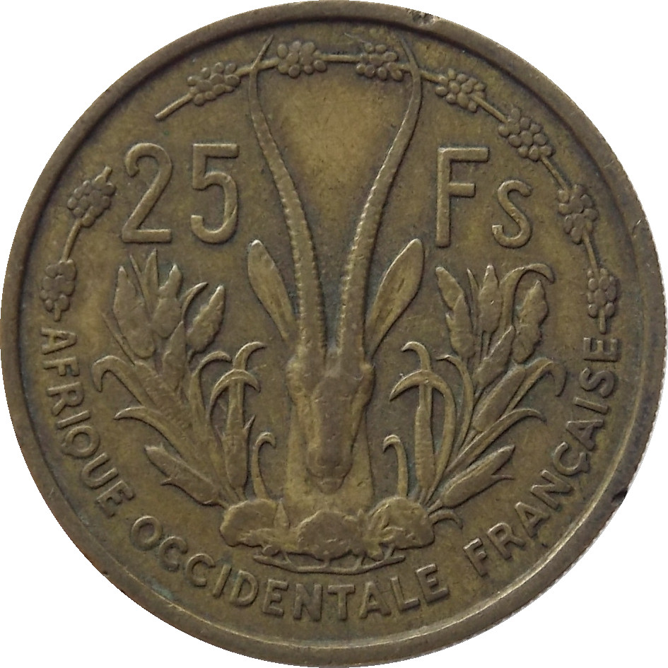 Francúzska západná Afrika 25 Francs 1956