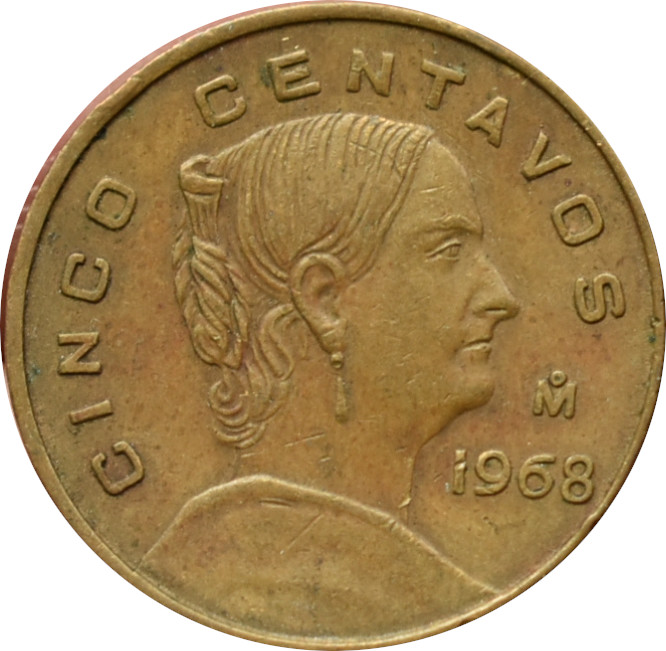 Mexiko 5 Centavos 1968