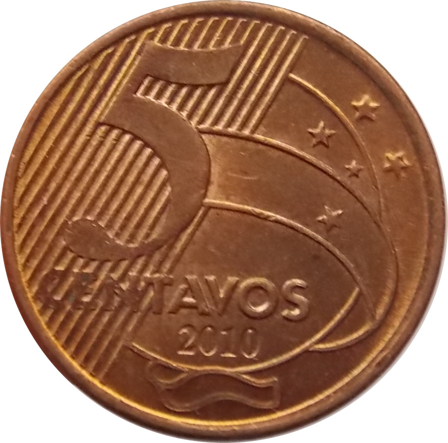 Brazília 5 Centavos 2010