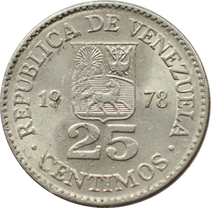 Venezuela 25 Centimos 1978