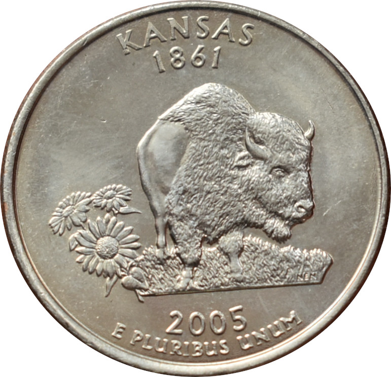 Spojené štáty 1/4 Dollar 2005 Kansas