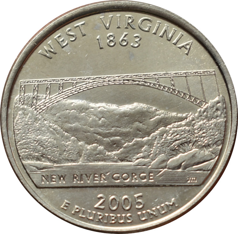 Spojené štáty 1/4 Dollar 2005 West Virginia
