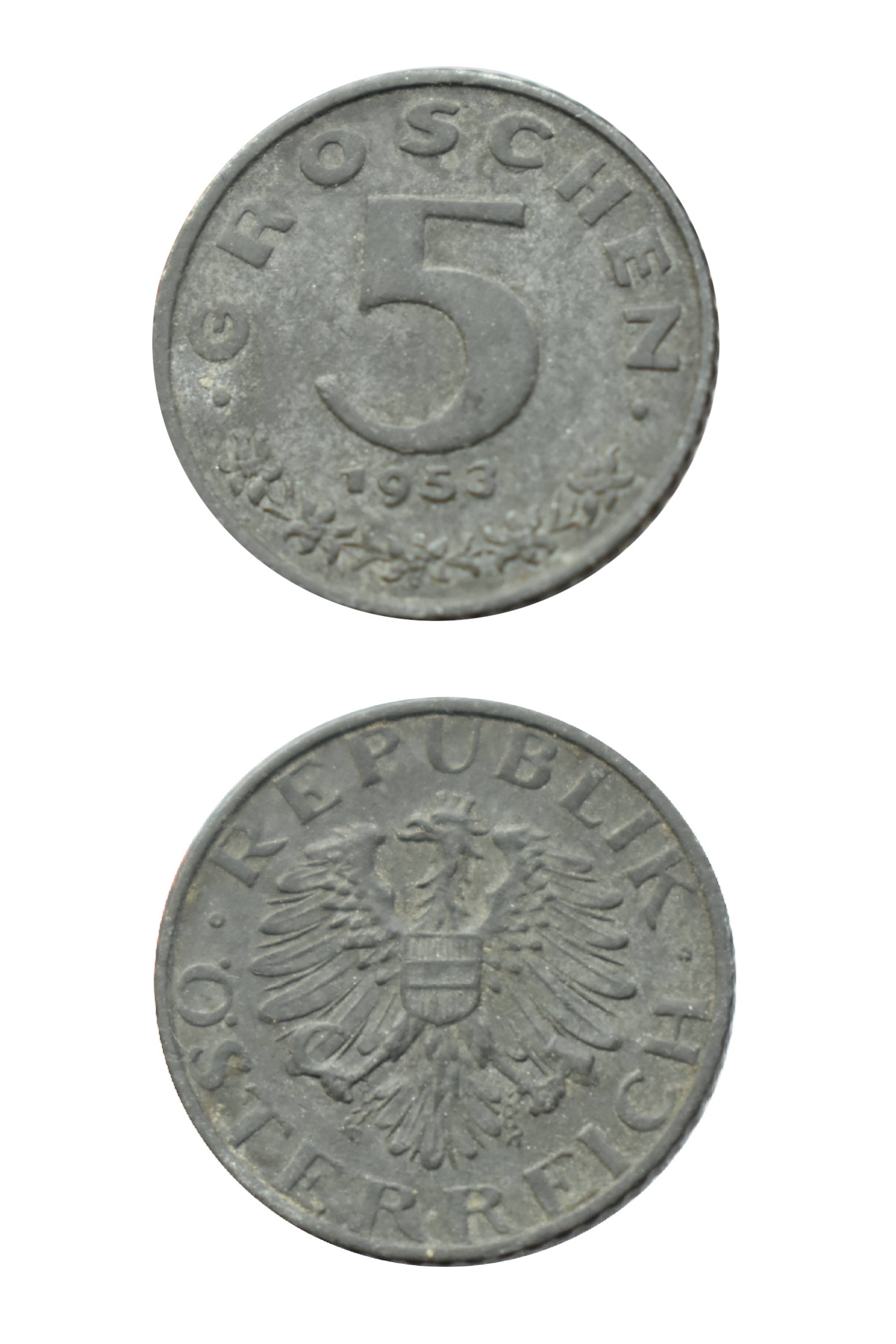 Rakúsko 5 Groschen 1948-1994