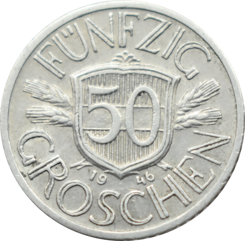 Rakúsko 50 Groschen 1946