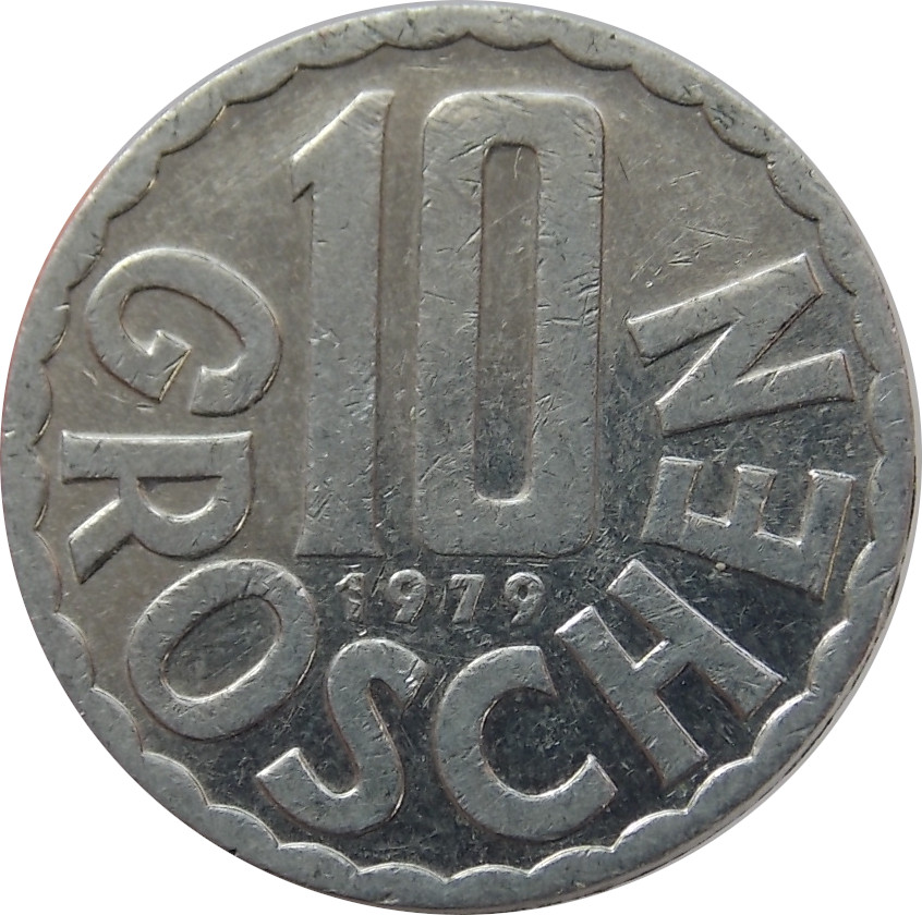 Rakúsko 10 Groschen 1951-2001